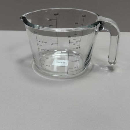 Мірна склянка з боросилікатного скла 0,5 л h-9 см, d-13 см Ardesto AR4405GCB прозора