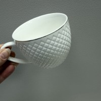 Чашка з блюдцем порцелянова 250 мл Кристал Grazie TNC7125 / 12948 біла