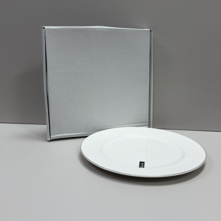 Тарілка порцелянова кругла обідня d-27 см Кристал Grazie TNC7125 / 12856 біла