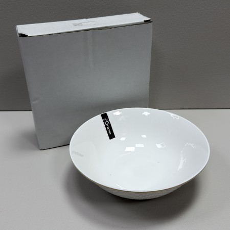 Салатник круглий порцеляновий d-18 см, h-5,7 см Кристал Grazie TNC7125 / 12900 білий