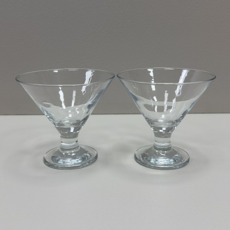 Набір скляних креманок для морозива, желе та десертів 2 шт 185 мл d-10,5 см, h-10 см Pasabahce Ice Ville 440410