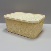 Корзина для зберігання побутових речей 6 л 29х21х12 см Ажур R Plastik  30602 молочна