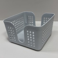 Серветниця-кошик пластикова 15х15х9 см Полімербит ПБ-840 сіра