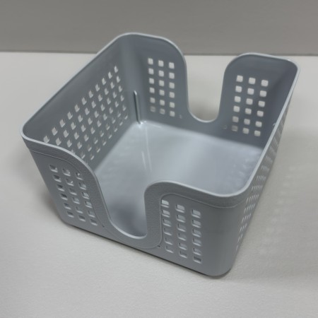 Серветниця-кошик пластикова 15х15х9 см Полімербит ПБ-840 сіра