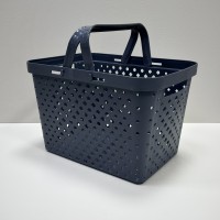 Кошик "Комфорт +" з ручками 15 л 35х24,5х23 см Полімербит ПБ-970 сірий