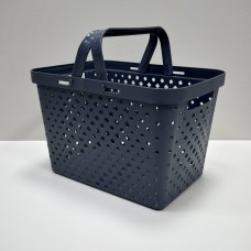 Кошик "Комфорт +" з ручками 15 л 35х24,5х23 см Полімербит ПБ-970 сірий