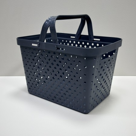 Кошик "Комфорт +" з ручками 15 л 35х24,5х23 см Полімербит ПБ-970 сірий