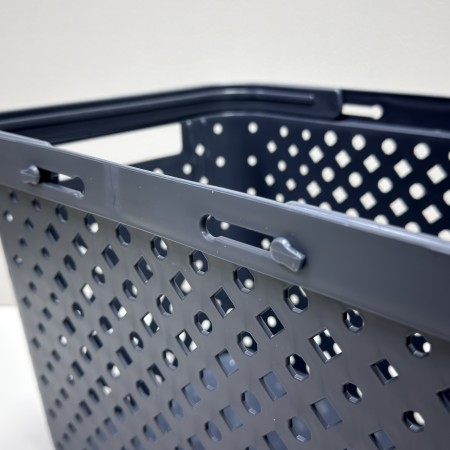 Кошик "Комфорт +" з ручками 15 л 35х24,5х23 см Полімербит ПБ-970 сірий