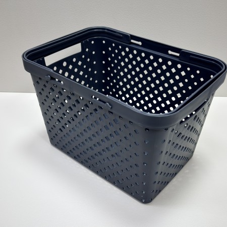 Кошик "Комфорт +" з ручками 15 л 35х24,5х23 см Полімербит ПБ-970 сірий