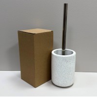 Йоршик для унітазу з підставкою 11х11х15,5 см / h-35 см BonaDi 851-329 білий граніт