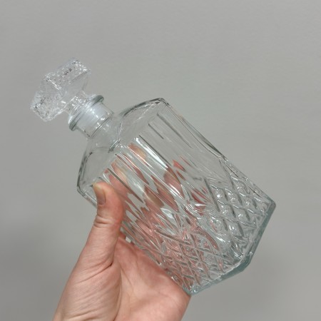 Графін-штоф скляний 0,5 л 7,5х7,5х18,5 см Viva WB500/7002722