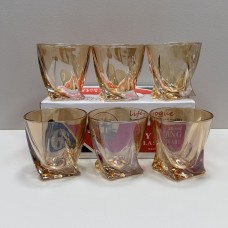 Набір склянок Quadro 6 шт 300 мл Yujing GlassWare 2772-4/3596
