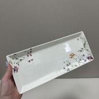 Блюдо порцелянове прямокутне 35х14х2 см Spring Story BonaDi K225