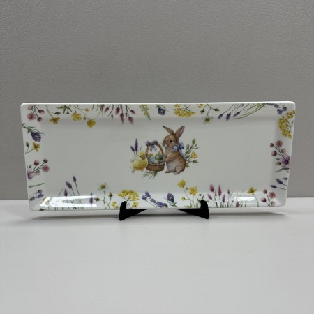 Блюдо порцелянове прямокутне 35х14х2 см Easter Melody BonaDi K240
