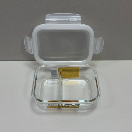 Контейнер прямокутний для їжі 2-секційний 640 мл 18х14х6,5 см Thermo Box Ecomo 3RC065-2AX / 7151993