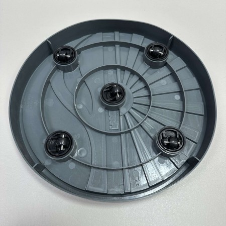 Підставка на колесах під бутиль, вазон пластикова Stenson R37613-33 сіра