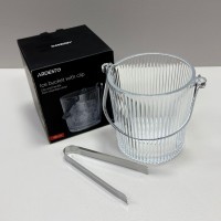 Відро для льоду із щипцями 980 мл скляне Iceberg Ardesto AR5045