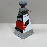 Тертка 4-гранна 13х13х25 см Vinzer 50329 сіра