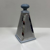 Тертка 4-гранна 13х13х25 см Vinzer 50329 сіра