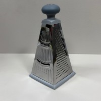 Тертка 4-гранна 13х13х25 см Vinzer 50329 сіра