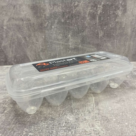 Лоток для яєць 10 шт 26.5х12.5х7 см Irak Plastik YU-110 прозорий