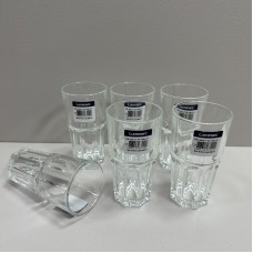 Набір склянок високих скляних 6 шт 310 мл h-14 см, d-7,2 см Luminarc Granity P1315 прозорий