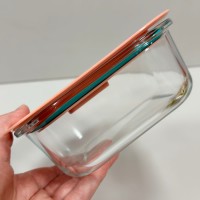 Контейнер 800 мл 15,5х15,5х6,5 см Luminarc Pure Box Unique JOY X1546 кораловий