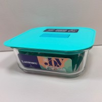 Контейнер 1100 мл 17,5х17,5х7 см Luminarc Pure Box Unique JOY X1545 бірюза
