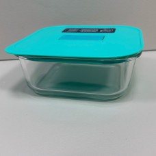 Контейнер 1100 мл 17,5х17,5х7 см Luminarc Pure Box Unique JOY X1545 бірюза