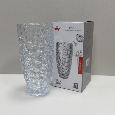 Ваза скляна  h-30 см Yujing GlassWare 3940 / 6905-1 прозора