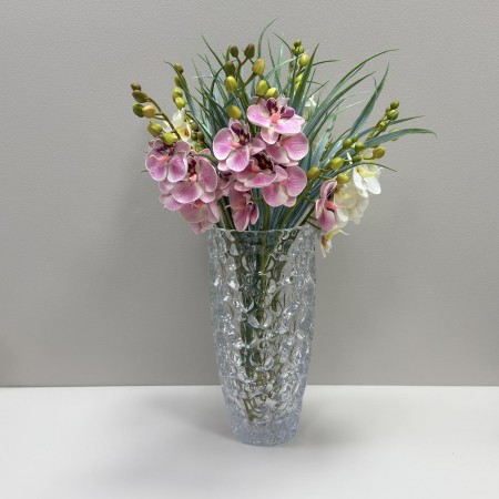 Ваза скляна  h-30 см Yujing GlassWare 3940 / 6905-1 прозора