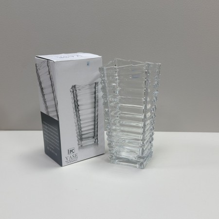Ваза скляна 12х10,5х25 см Yujing GlassWare 4025 B / 3966  прозора