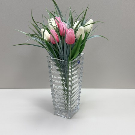 Ваза скляна 12х10,5х25 см Yujing GlassWare 4025 B / 3966  прозора