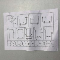 Столик складний 48х35х67,5 см A-Plus 3547 чорний