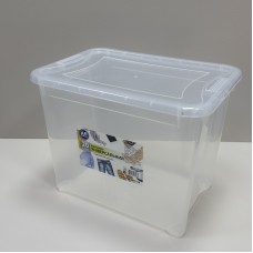 Контейнер для зберігання пластиковий з кришкою 20 л 38х26,5х29,5 см Easy Box Ал-Пластик Ал 2001 прозорий