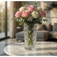 Ваза скляна  h-30,3 см Yujing GlassWare 3937 прозора