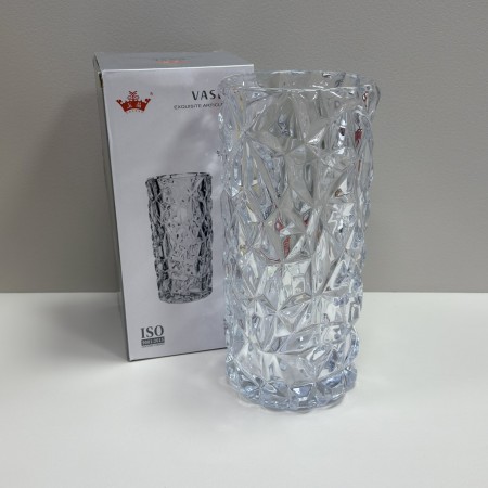 Ваза скляна  h-30,3 см Yujing GlassWare 3937 прозора