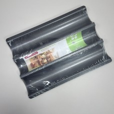 Форма для випікання багетів 38,5х28х3,5 см Kamille KM-6065 сіра