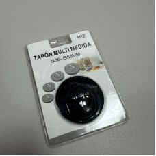 Пробка пластикова для зливу 4в1 d-5,2 см Stenson R92871 чорна