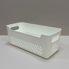 Органайзер пластиковий для холодильника з ручками 31х13,5х12,2 см Stenson R37949 білий
