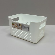 Органайзер пластиковий для холодильника з ручками 21х13,5х12 см Stenson R37948 білий