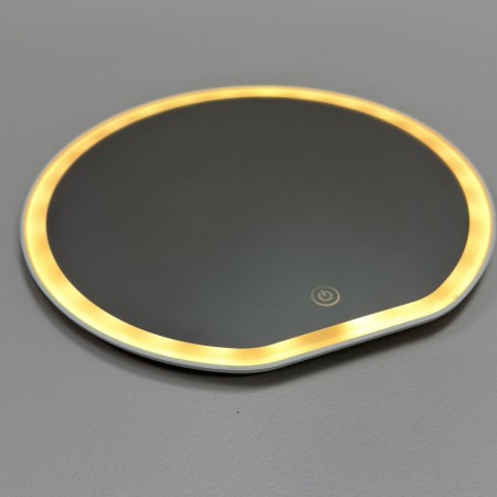 Дзеркало косметичне акумуляторне з LED-підсвіткою 26,5х25,7х1,5 см 3 режими A-Plus M004 біле