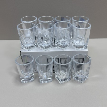 Набір чарок скляних 12 шт 25 мл Yujing GlassWare 3955/BMS002
