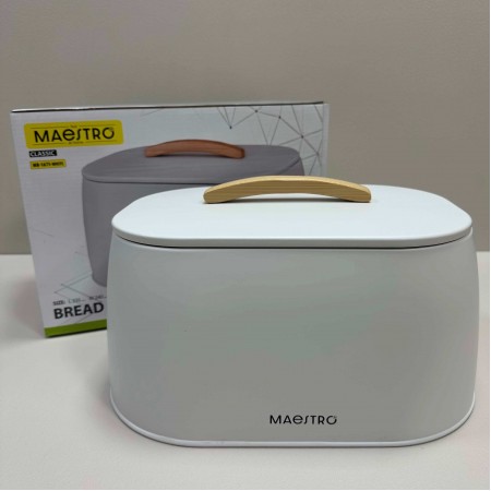 Хлібниця 33,5х23,7х18 см Maestro MR-1675-3 біла