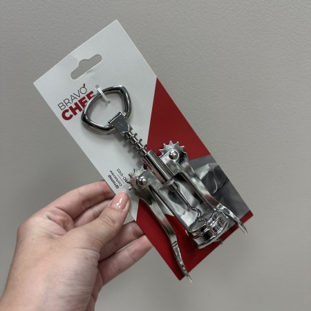 Штопор 2 в 1 з наржевіючої сталі BRAVO CHEF BC-5103