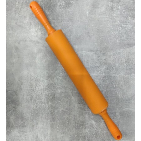 Скалка для розкочування тіста A-PLUS силіконова 45 см оранжева