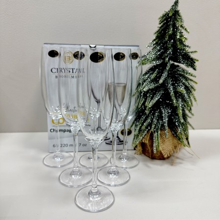 Набор бокалов Bohemia Colibri (Gastro) 220 мл для шампанского 6 шт (4S032 220 BOH) 
