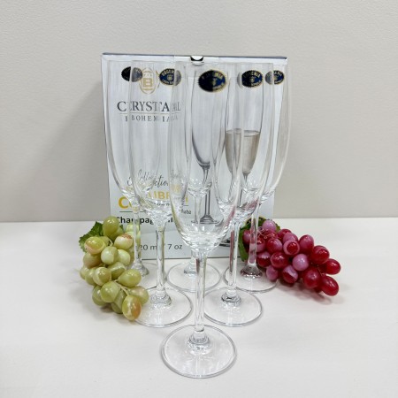 Набор бокалов Bohemia Colibri (Gastro) 220 мл для шампанского 6 шт (4S032 220 BOH) 