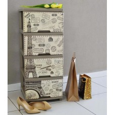 Комод Пластиковий Алеана "Париж" Кремовий 123093