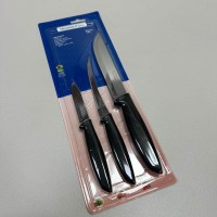 Набір ножів Tramontina Plenus із 3 шт Чорний 23498/013